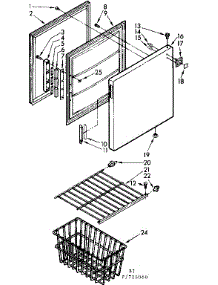 Door And Shelf Parts parts for Kenmore Freezer 198.726060 (198726060, 198 726060) from AppliancePartsPros.com