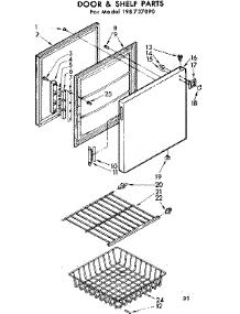 Door & Shelf Parts parts for Kenmore Freezer 198.727090 (198727090, 198 727090) from AppliancePartsPros.com
