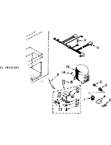 Unit Parts parts for Kenmore Freezer 198.8101510 (1988101510, 198 8101510) from AppliancePartsPros.com