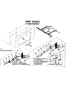 Unit Parts parts for Kenmore Freezer 198.8101512 (1988101512, 198 8101512) from AppliancePartsPros.com