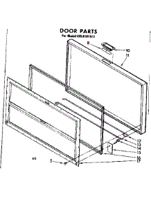 Door Parts parts for Kenmore Freezer 198.8101512 (1988101512, 198 8101512) from AppliancePartsPros.com