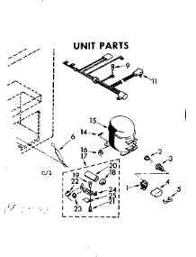 Unit Parts parts for Kenmore Freezer 198.8101530 (1988101530, 198 8101530) from AppliancePartsPros.com