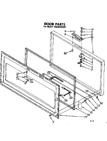 Door Parts parts for Kenmore Freezer 198.8101537 (1988101537, 198 8101537) from AppliancePartsPros.com