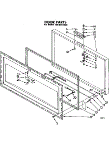 Door Parts parts for Kenmore Freezer 198.8101538 (1988101538, 198 8101538) from AppliancePartsPros.com