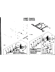 Unit Parts parts for Kenmore Freezer 198.8101539 (1988101539, 198 8101539) from AppliancePartsPros.com