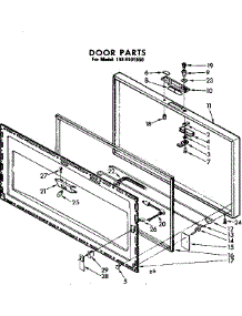 Door Parts parts for Kenmore Freezer 198.8101550 (1988101550, 198 8101550) from AppliancePartsPros.com