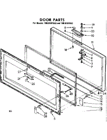 Door Parts parts for Kenmore Freezer 198.8101552 (1988101552, 198 8101552) from AppliancePartsPros.com