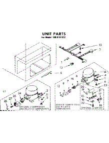 Unit Parts parts for Kenmore Freezer 198.8101832 (1988101832, 198 8101832) from AppliancePartsPros.com