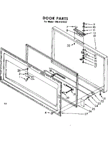 Door Parts parts for Kenmore Freezer 198.8101832 (1988101832, 198 8101832) from AppliancePartsPros.com