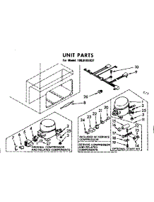 Unit Parts parts for Kenmore Freezer 198.8101837 (1988101837, 198 8101837) from AppliancePartsPros.com