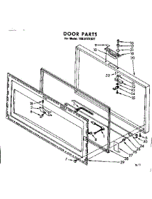 Door Parts parts for Kenmore Freezer 198.8101837 (1988101837, 198 8101837) from AppliancePartsPros.com
