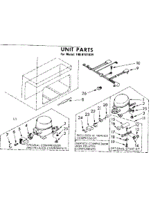 Unit Parts parts for Kenmore Freezer 198.8101839 (1988101839, 198 8101839) from AppliancePartsPros.com