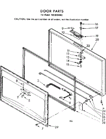 Door Parts parts for Kenmore Freezer 198.8101842 (1988101842, 198 8101842) from AppliancePartsPros.com