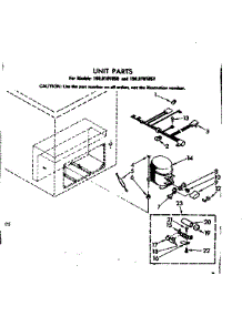 Unit Parts parts for Kenmore Freezer 198.8101850 (1988101850, 198 8101850) from AppliancePartsPros.com