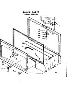 Door Parts parts for Kenmore Freezer 198.8101853 (1988101853, 198 8101853) from AppliancePartsPros.com