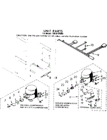 Unit Parts parts for Kenmore Freezer 198.8101882 (1988101882, 198 8101882) from AppliancePartsPros.com