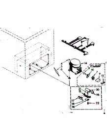 Unit Parts parts for Kenmore Freezer 198.8102330 (1988102330, 198 8102330) from AppliancePartsPros.com