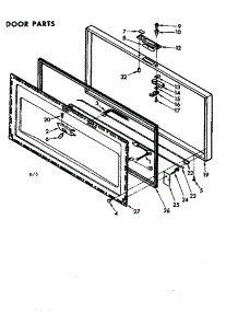 Door Parts parts for Kenmore Freezer 198.8102330 (1988102330, 198 8102330) from AppliancePartsPros.com