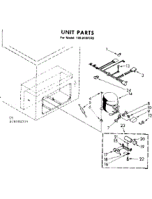 Unit Parts parts for Kenmore Freezer 198.8102339 (1988102339, 198 8102339) from AppliancePartsPros.com