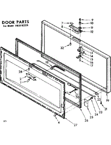 Door Parts parts for Kenmore Freezer 198.8102339 (1988102339, 198 8102339) from AppliancePartsPros.com
