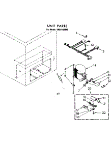 Unit Parts parts for Kenmore Freezer 198.8102340 (1988102340, 198 8102340) from AppliancePartsPros.com