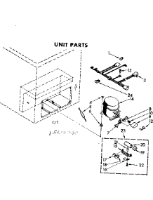 Unit Parts parts for Kenmore Freezer 198.8102353 (1988102353, 198 8102353) from AppliancePartsPros.com