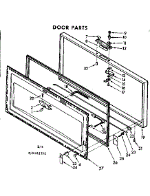 Door Parts parts for Kenmore Freezer 198.8102353 (1988102353, 198 8102353) from AppliancePartsPros.com