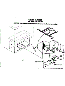 Unit Parts parts for Kenmore Freezer 198.8102381 (1988102381, 198 8102381) from AppliancePartsPros.com