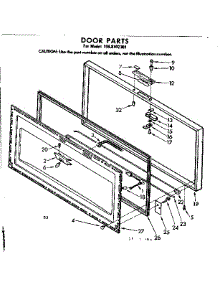 Door Parts parts for Kenmore Freezer 198.8102381 (1988102381, 198 8102381) from AppliancePartsPros.com