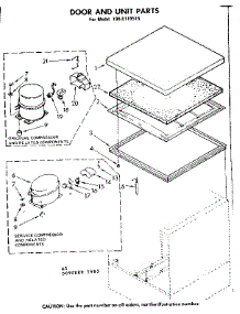 Door And Unit Parts parts for Kenmore Freezer 198.8110515 (1988110515, 198 8110515) from AppliancePartsPros.com