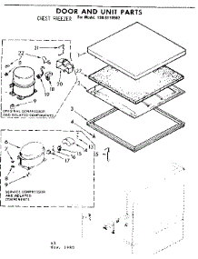 Door And Unit Parts parts for Kenmore Freezer 198.8110582 (1988110582, 198 8110582) from AppliancePartsPros.com