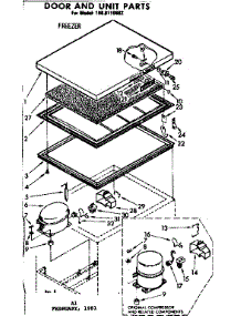 Door & Unit Parts parts for Kenmore Freezer 198.8110682 (1988110682, 198 8110682) from AppliancePartsPros.com
