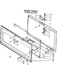 Door Parts parts for Kenmore Freezer 198.8111552 (1988111552, 198 8111552) from AppliancePartsPros.com