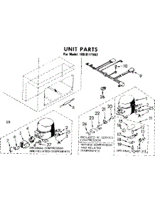 Unit Parts parts for Kenmore Freezer 198.8111552 (1988111552, 198 8111552) from AppliancePartsPros.com