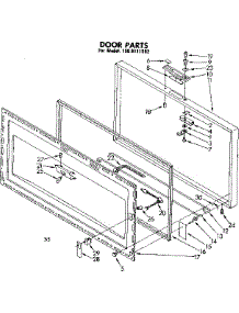 Door Parts parts for Kenmore Freezer 198.8111582 (1988111582, 198 8111582) from AppliancePartsPros.com