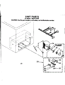 Unit Parts parts for Kenmore Freezer 198.8112330 (1988112330, 198 8112330) from AppliancePartsPros.com