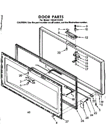 Door Parts parts for Kenmore Freezer 198.8112330 (1988112330, 198 8112330) from AppliancePartsPros.com