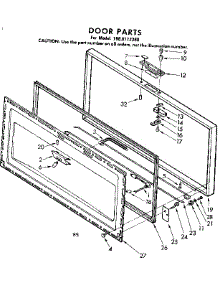 Door Parts parts for Kenmore Freezer 198.8112380 (1988112380, 198 8112380) from AppliancePartsPros.com