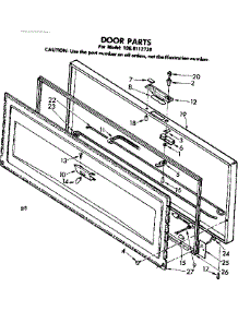 Door Parts parts for Kenmore Freezer 198.8112730 (1988112730, 198 8112730) from AppliancePartsPros.com