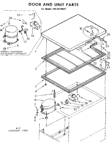 Door And Unit Parts parts for Kenmore Freezer 198.8120682 (1988120682, 198 8120682) from AppliancePartsPros.com