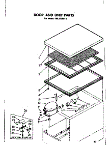 Door And Unit Parts parts for Kenmore Freezer 198.8120910 (1988120910, 198 8120910) from AppliancePartsPros.com