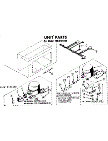 Unit Parts parts for Kenmore Freezer 198.8121235 (1988121235, 198 8121235) from AppliancePartsPros.com