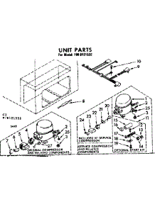 Unit Parts parts for Kenmore Freezer 198.8121532 (1988121532, 198 8121532) from AppliancePartsPros.com