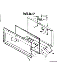 Door Parts parts for Kenmore Freezer 198.8121532 (1988121532, 198 8121532) from AppliancePartsPros.com