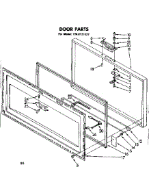 Door Parts parts for Kenmore Freezer 198.8121537 (1988121537, 198 8121537) from AppliancePartsPros.com