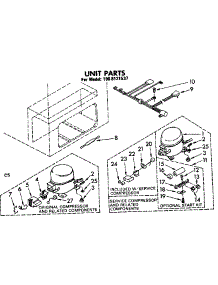 Unit Parts parts for Kenmore Freezer 198.8121537 (1988121537, 198 8121537) from AppliancePartsPros.com