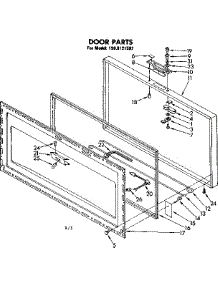 Door Parts parts for Kenmore Freezer 198.8121582 (1988121582, 198 8121582) from AppliancePartsPros.com