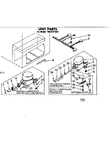 Unit Parts parts for Kenmore Freezer 198.8121582 (1988121582, 198 8121582) from AppliancePartsPros.com