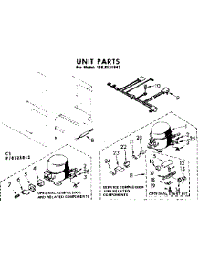 Unit Parts parts for Kenmore Freezer 198.8121842 (1988121842, 198 8121842) from AppliancePartsPros.com