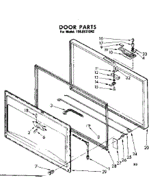 Door Parts parts for Kenmore Freezer 198.8121842 (1988121842, 198 8121842) from AppliancePartsPros.com